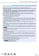 Preview for 218 page of Panasonic DMC-TZ100 Operating Instructions Manual