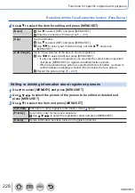 Preview for 228 page of Panasonic DMC-TZ100 Operating Instructions Manual