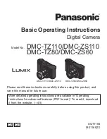 Panasonic DMC-TZ110 Basic Operating Instructions Manual preview