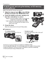 Preview for 12 page of Panasonic DMC-TZ110 Basic Operating Instructions Manual