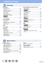 Предварительный просмотр 13 страницы Panasonic DMC-TZ110 Operating Instructions For Advanced Features