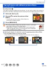 Предварительный просмотр 117 страницы Panasonic DMC-TZ110 Operating Instructions For Advanced Features