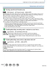 Предварительный просмотр 164 страницы Panasonic DMC-TZ110 Operating Instructions For Advanced Features