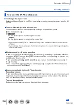 Предварительный просмотр 196 страницы Panasonic DMC-TZ110 Operating Instructions For Advanced Features