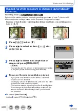 Предварительный просмотр 206 страницы Panasonic DMC-TZ110 Operating Instructions For Advanced Features