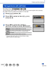 Предварительный просмотр 208 страницы Panasonic DMC-TZ110 Operating Instructions For Advanced Features