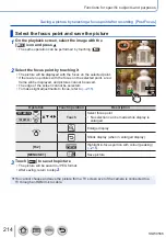 Предварительный просмотр 214 страницы Panasonic DMC-TZ110 Operating Instructions For Advanced Features