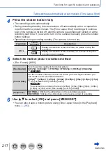 Предварительный просмотр 217 страницы Panasonic DMC-TZ110 Operating Instructions For Advanced Features