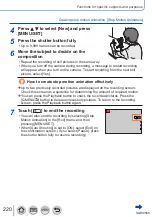 Предварительный просмотр 220 страницы Panasonic DMC-TZ110 Operating Instructions For Advanced Features