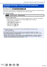 Предварительный просмотр 225 страницы Panasonic DMC-TZ110 Operating Instructions For Advanced Features