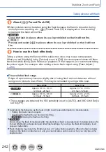 Предварительный просмотр 242 страницы Panasonic DMC-TZ110 Operating Instructions For Advanced Features