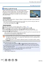 Предварительный просмотр 264 страницы Panasonic DMC-TZ110 Operating Instructions For Advanced Features