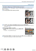 Предварительный просмотр 278 страницы Panasonic DMC-TZ110 Operating Instructions For Advanced Features