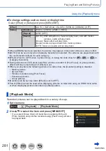 Предварительный просмотр 281 страницы Panasonic DMC-TZ110 Operating Instructions For Advanced Features