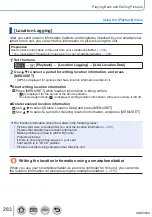 Предварительный просмотр 283 страницы Panasonic DMC-TZ110 Operating Instructions For Advanced Features