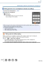 Предварительный просмотр 312 страницы Panasonic DMC-TZ110 Operating Instructions For Advanced Features