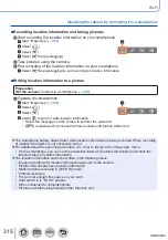 Предварительный просмотр 315 страницы Panasonic DMC-TZ110 Operating Instructions For Advanced Features