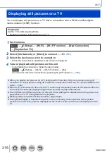 Предварительный просмотр 318 страницы Panasonic DMC-TZ110 Operating Instructions For Advanced Features