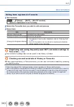 Предварительный просмотр 343 страницы Panasonic DMC-TZ110 Operating Instructions For Advanced Features