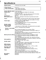 Preview for 113 page of Panasonic DMC-TZ1K Operating Instructions Manual