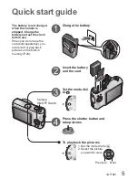 Preview for 5 page of Panasonic DMC-TZ3A - Lumix Digital Camera Operating Instructions Manual