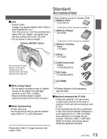 Preview for 13 page of Panasonic DMC-TZ4S - Lumix Digital Camera Operating Instructions Manual