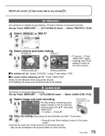 Preview for 79 page of Panasonic DMC-TZ4S - Lumix Digital Camera Operating Instructions Manual