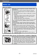 Предварительный просмотр 8 страницы Panasonic DMC-TZ71 Operating Instructions For Advanced Features