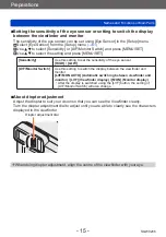 Предварительный просмотр 15 страницы Panasonic DMC-TZ71 Operating Instructions For Advanced Features