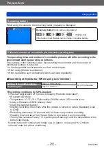 Предварительный просмотр 22 страницы Panasonic DMC-TZ71 Operating Instructions For Advanced Features