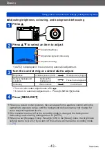 Предварительный просмотр 43 страницы Panasonic DMC-TZ71 Operating Instructions For Advanced Features