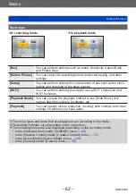 Предварительный просмотр 62 страницы Panasonic DMC-TZ71 Operating Instructions For Advanced Features