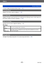 Предварительный просмотр 65 страницы Panasonic DMC-TZ71 Operating Instructions For Advanced Features