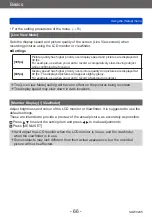 Предварительный просмотр 66 страницы Panasonic DMC-TZ71 Operating Instructions For Advanced Features