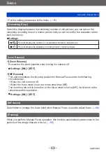 Предварительный просмотр 69 страницы Panasonic DMC-TZ71 Operating Instructions For Advanced Features