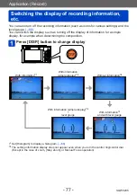 Предварительный просмотр 77 страницы Panasonic DMC-TZ71 Operating Instructions For Advanced Features