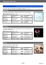 Предварительный просмотр 114 страницы Panasonic DMC-TZ71 Operating Instructions For Advanced Features