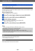 Предварительный просмотр 128 страницы Panasonic DMC-TZ71 Operating Instructions For Advanced Features