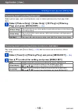 Предварительный просмотр 165 страницы Panasonic DMC-TZ71 Operating Instructions For Advanced Features