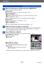 Предварительный просмотр 217 страницы Panasonic DMC-TZ71 Operating Instructions For Advanced Features