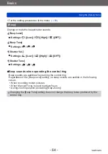 Preview for 64 page of Panasonic DMC-TZ71 Operating Instructions Manual