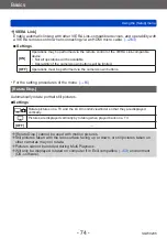Preview for 74 page of Panasonic DMC-TZ71 Operating Instructions Manual