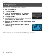 Preview for 14 page of Panasonic DMC-TZ80 Basic Operating Instructions Manual