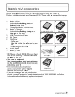 Preview for 9 page of Panasonic DMC-ZR3A Operating Instructions Manual