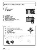 Preview for 10 page of Panasonic DMC-ZR3A Operating Instructions Manual