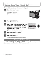 Preview for 16 page of Panasonic DMC-ZR3A Operating Instructions Manual