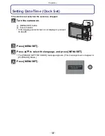 Preview for 52 page of Panasonic DMC-ZR3A Operating Instructions Manual