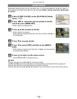 Preview for 164 page of Panasonic DMC-ZR3A Operating Instructions Manual