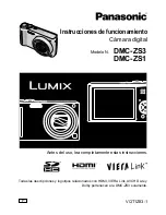 Panasonic DMC ZS1S - Lumix Digital Camera Instrucciones De Funcionamiento preview