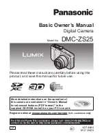 Panasonic DMC-ZS25K Basic Owner'S Manual предпросмотр